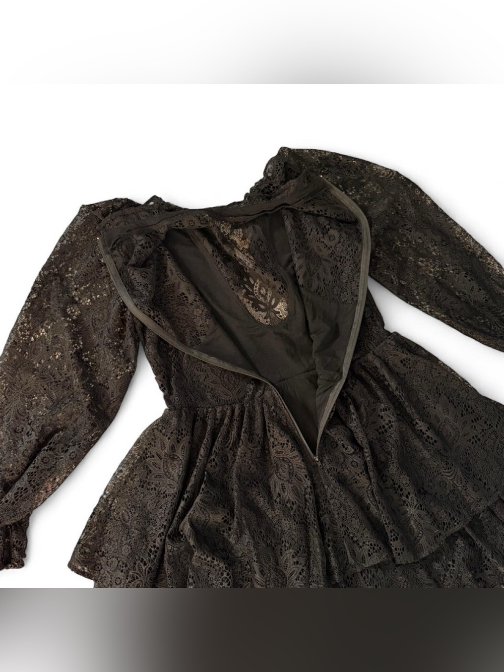 BlackMilk Immortal Lace Tier Dress 🖤 Goth Fairy Witchy Cottagecore - Picture 6 of 8